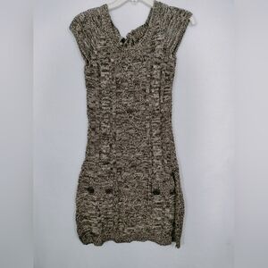 Elegant Knit Dress in Black and White